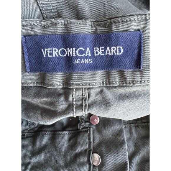 Veronica Beard Arya Strait Highrise 27 Green - Picture 7 of 9